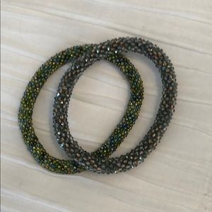 Two sparkly bracelets